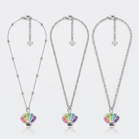 Seashell Charm Necklace & Bracelet