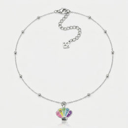 Seashell Charm Necklace & Bracelet