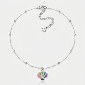 Seashell Charm Necklace & Bracelet
