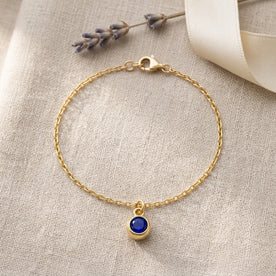 September Birthstone Bracelet | Sapphire, Gold & Silver
