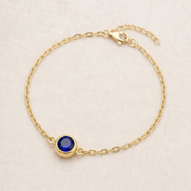 September Birthstone Bracelet | Sapphire, Gold & Silver