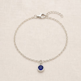 September Birthstone Bracelet | Sapphire, Gold & Silver