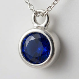 September Birthstone Bracelet | Sapphire, Gold & Silver