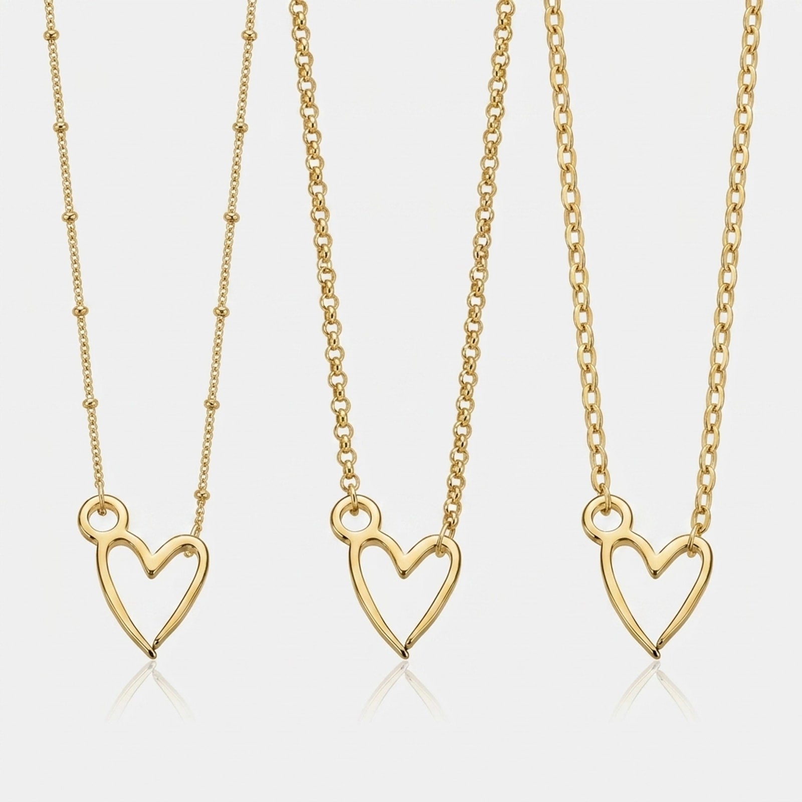 Signature Heart Charm Necklace & Bracelet