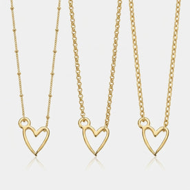 Signature Heart Charm Necklace & Bracelet