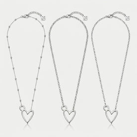 Signature Heart Charm Necklace & Bracelet