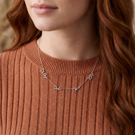 Personalised Four Name Necklace | Gold & Silver Jewellery