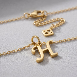 Personalised Initial Necklace | Gold, Silver & Vermeil | HBD