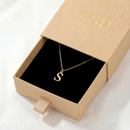 Personalised Initial Necklace | Gold, Silver & Vermeil | HBD