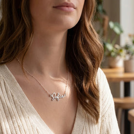 Sofia Name Necklace | 18ct Gold, Silver & Vermeil | Ready to Ship