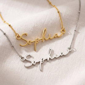 Sophia Name Necklace | 18ct Gold, Silver & Vermeil | Ready to Ship