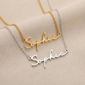 Sophie Name Necklace | 18ct Gold, Silver & Vermeil | Ready to Ship
