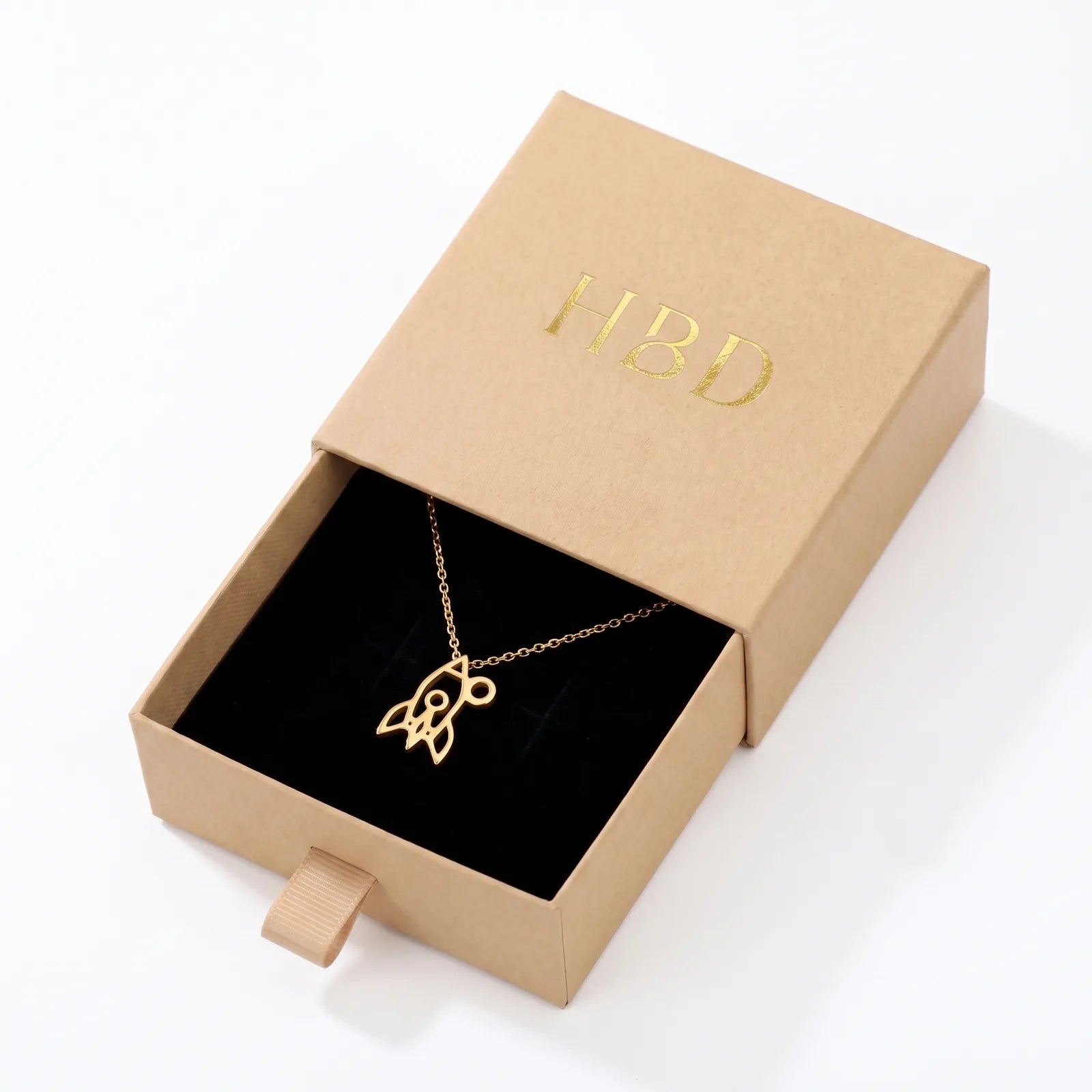 Space Rocket Charm Necklace & Bracelet