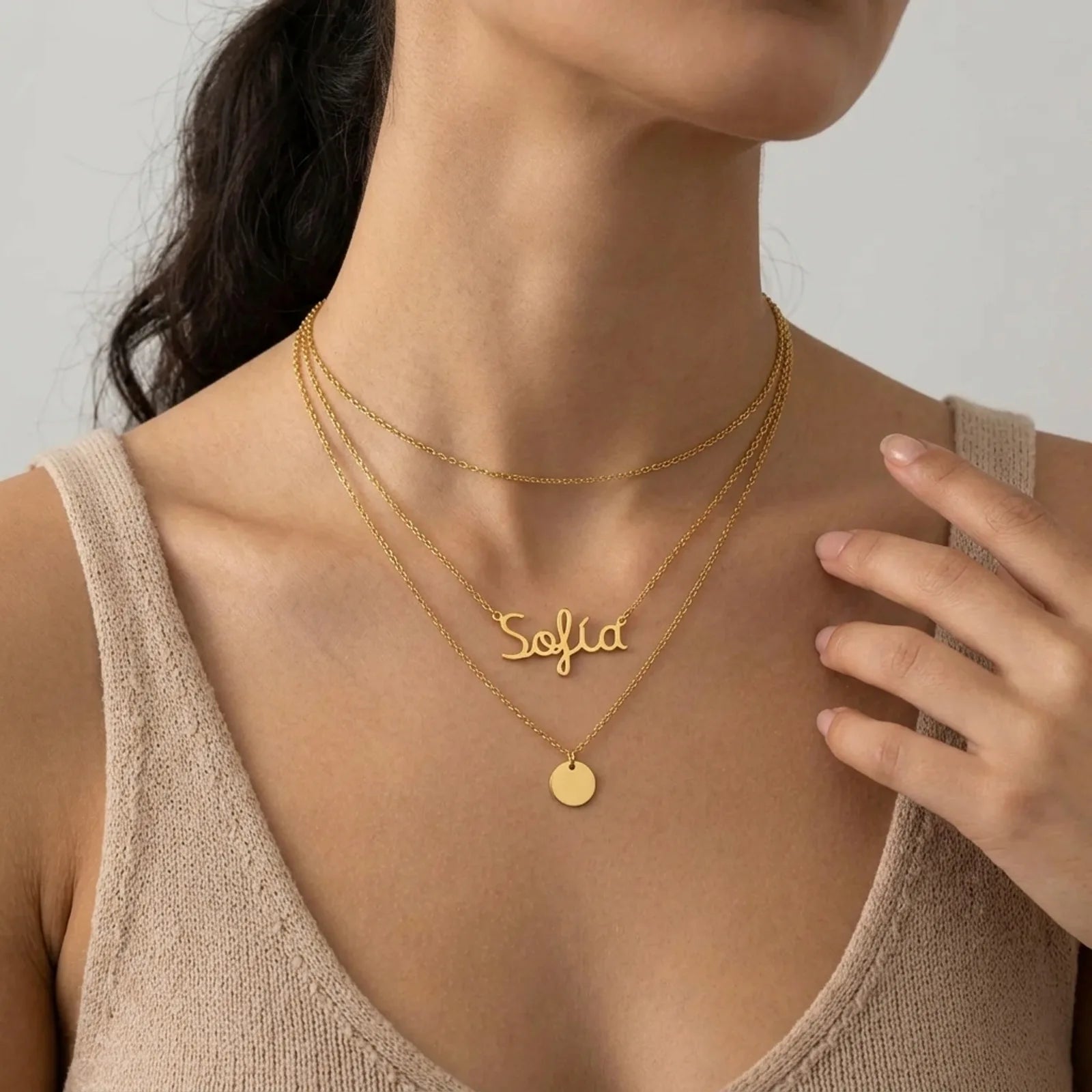 Spanish Name Necklace - Personalised Name Jewellery | Collar con nombre