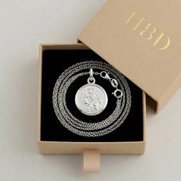 St Christopher Medallion Necklace