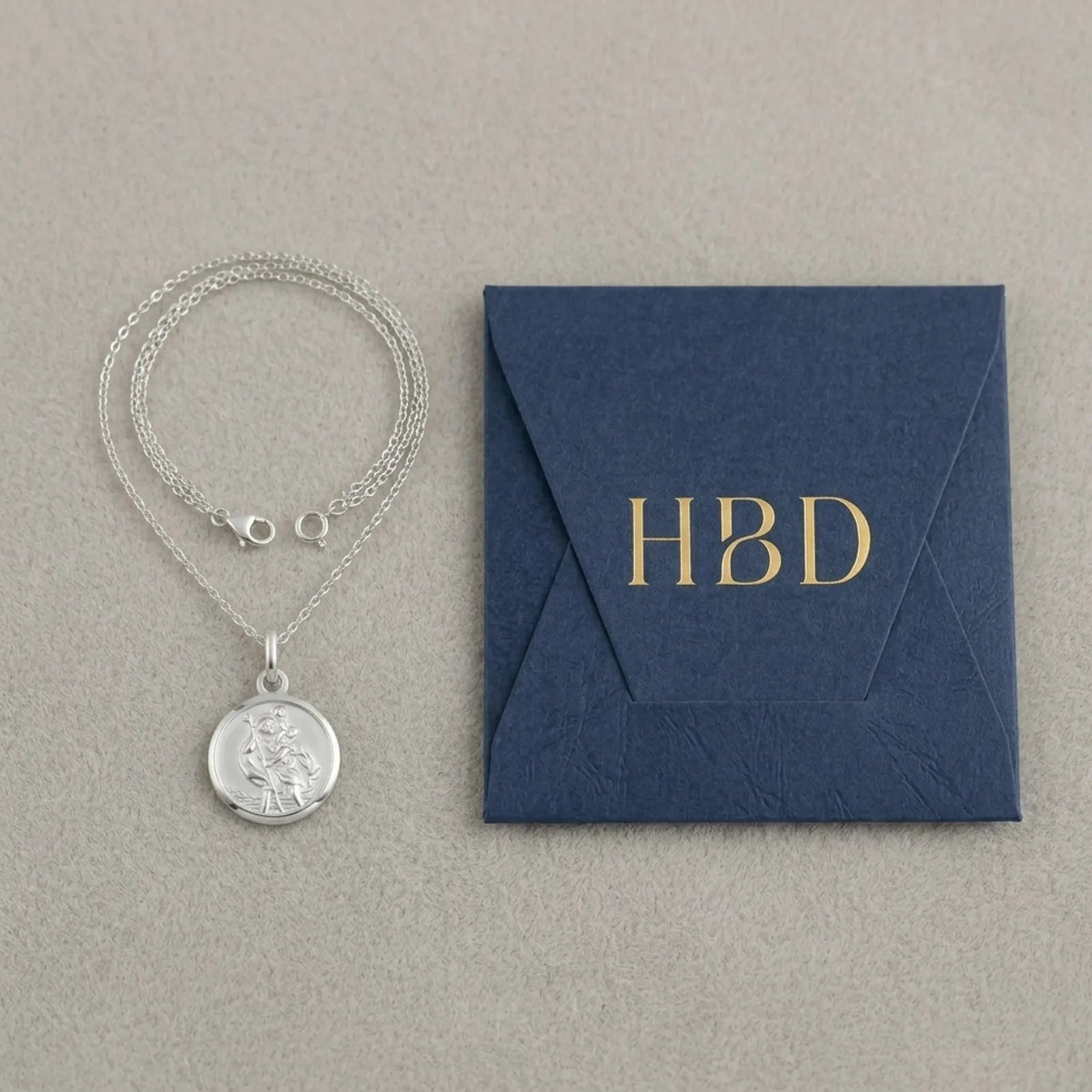 St Christopher Medallion Necklace
