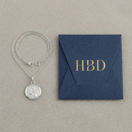 St Christopher Medallion Necklace