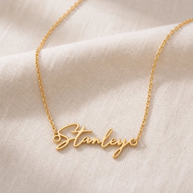 Stanley Name Necklace | 18ct Gold, Silver & Vermeil | Ready to Ship