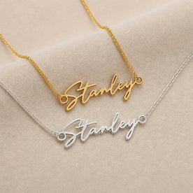 Stanley Name Necklace | 18ct Gold, Silver & Vermeil | Ready to Ship