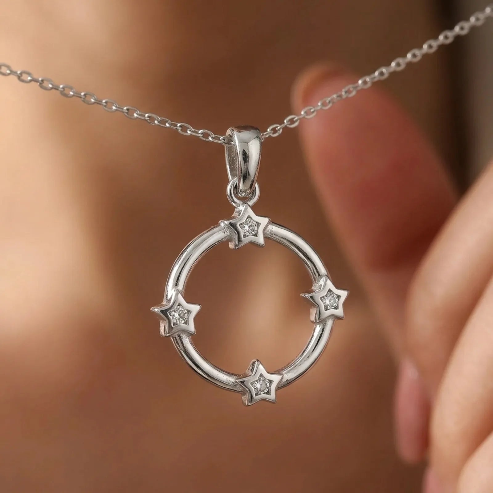 Star Circle Pendant