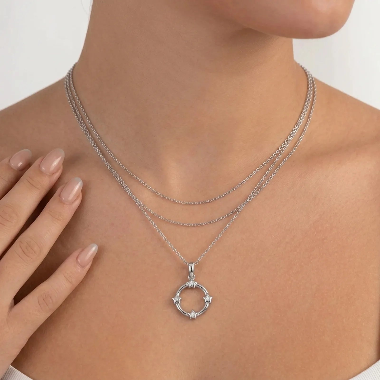 Star Circle Pendant