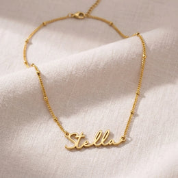 Stella Name Necklace | 18ct Gold, Silver & Vermeil | Ready to Ship