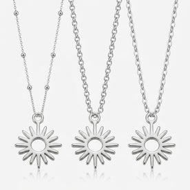 Sun Charm Necklace & Bracelet