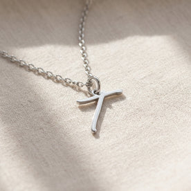 T Necklace | Initial & Letter T Pendant, Gold & Silver
