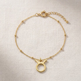 Taurus Zodiac Bracelet | Star Sign Charm, Gold & Silver