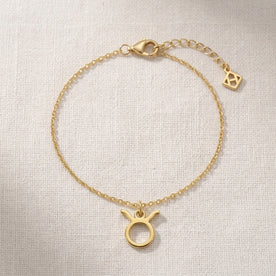Taurus Zodiac Bracelet | Star Sign Charm, Gold & Silver