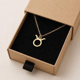 Taurus Zodiac Necklace | Star Sign Pendant, Gold & Silver