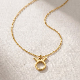 Taurus Zodiac Necklace | Star Sign Pendant, Gold & Silver