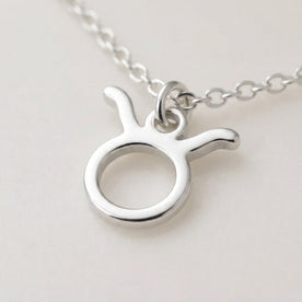 Taurus Zodiac Necklace | Star Sign Pendant, Gold & Silver
