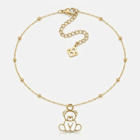 Teddy Bear Charm Necklace & Bracelet