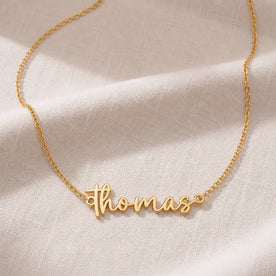 Thomas Name Necklace | 18ct Gold, Silver & Vermeil | Ready to Ship