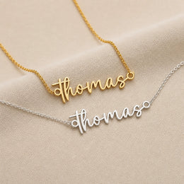 Thomas Name Necklace | 18ct Gold, Silver & Vermeil | Ready to Ship
