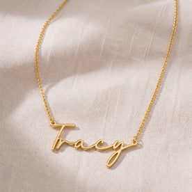 Tracy Name Necklace | 18ct Gold, Silver & Vermeil | Ready to Ship