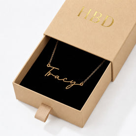 Tracy Name Necklace | 18ct Gold, Silver & Vermeil | Ready to Ship