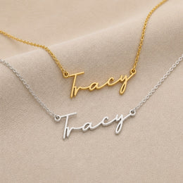 Tracy Name Necklace | 18ct Gold, Silver & Vermeil | Ready to Ship