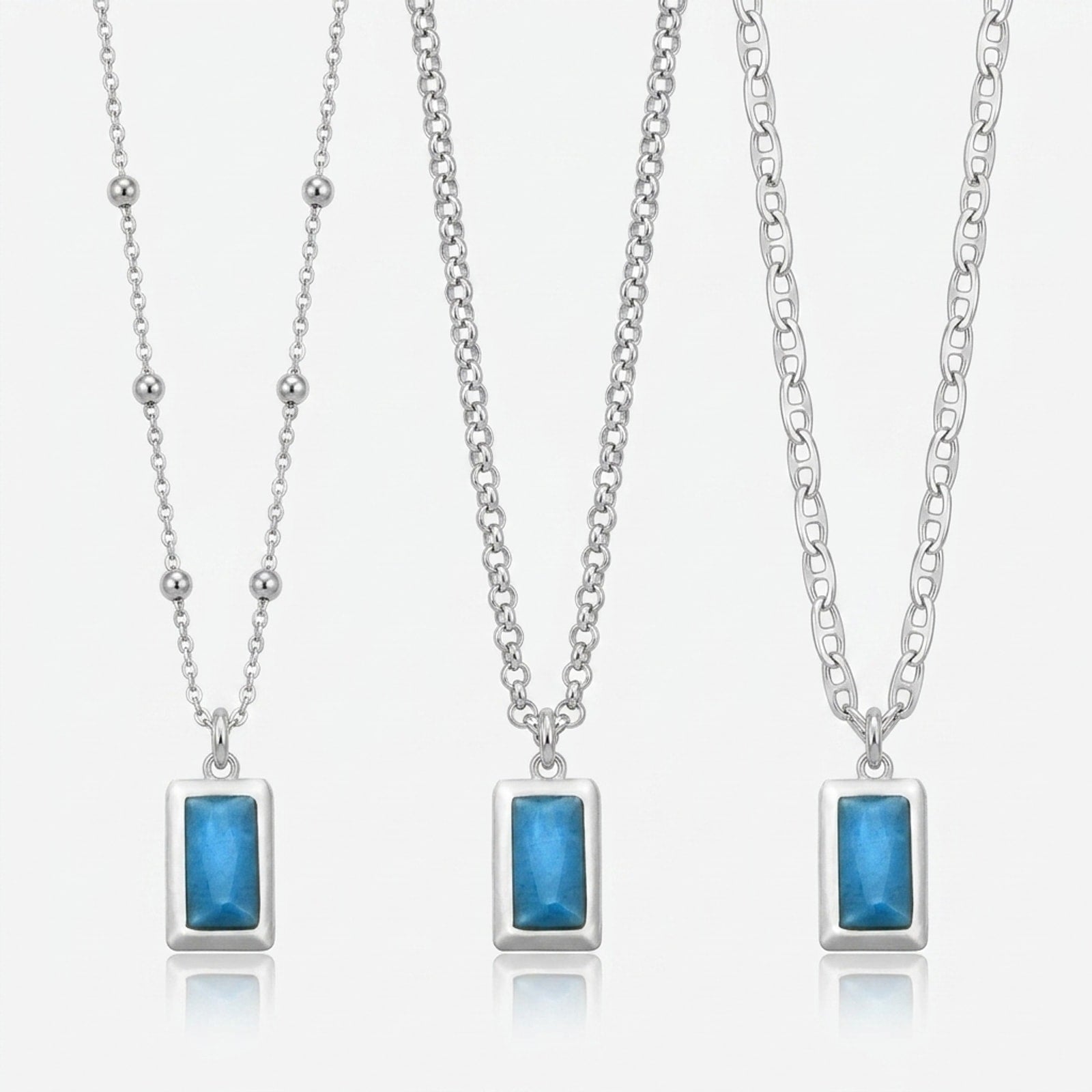 Turquoise Charm Necklace & Bracelet