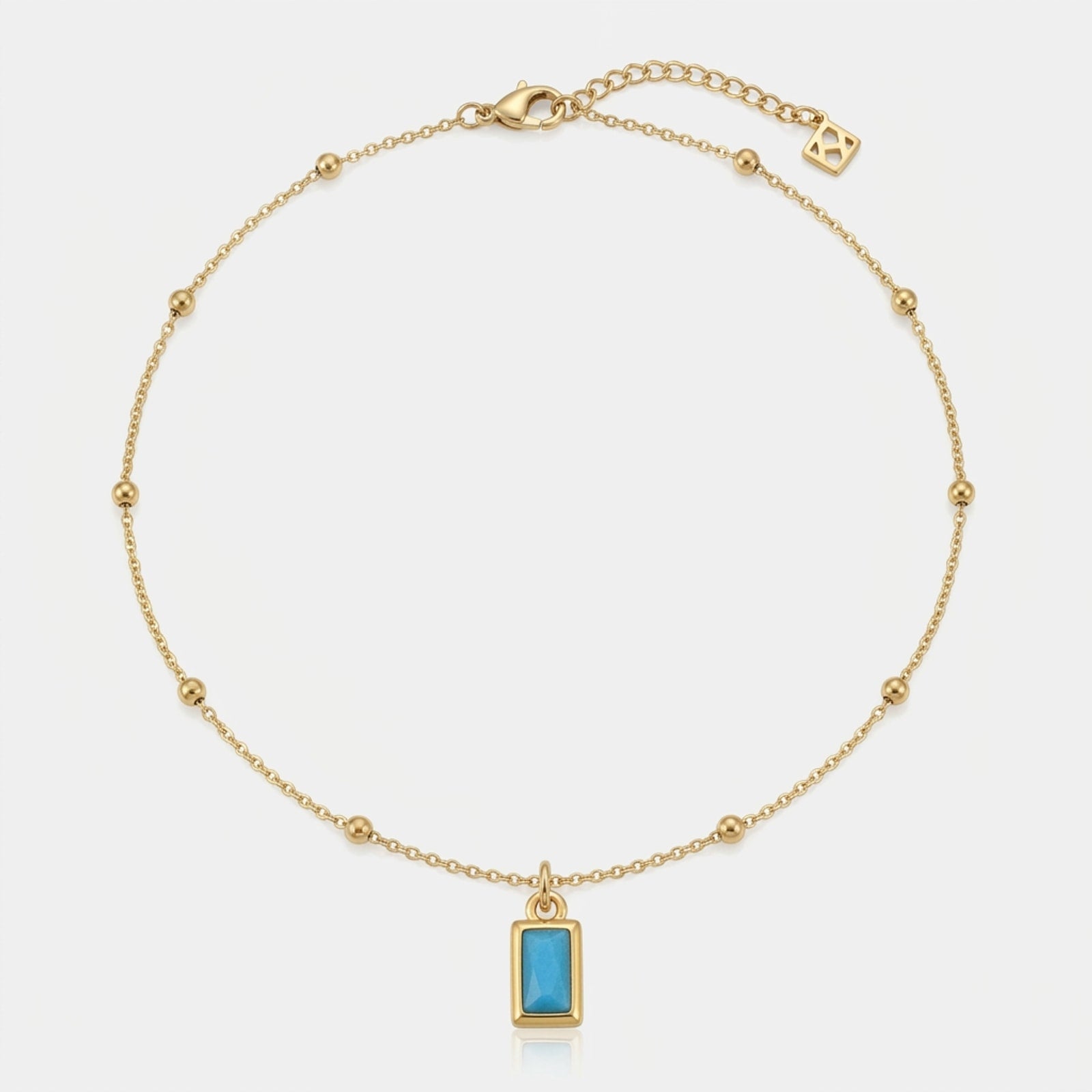 Turquoise Charm Necklace & Bracelet