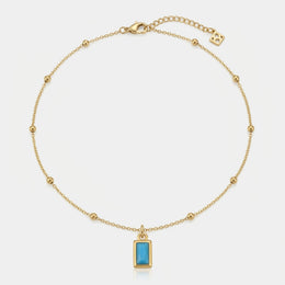 Turquoise Charm Necklace & Bracelet