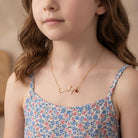 Necklace Vermeil / Style 1 / 14" Inches Personalised Kids Necklace HBD