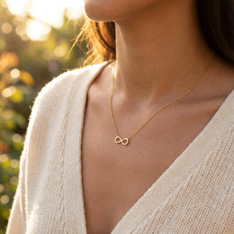 Infinity Necklace for Women in Gold, Silver & Vermeil