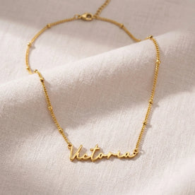 Victoria Name Necklace | 18ct Gold, Silver & Vermeil | Ready to Ship