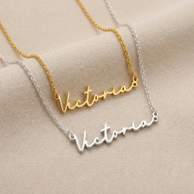 Victoria Name Necklace | 18ct Gold, Silver & Vermeil | Ready to Ship