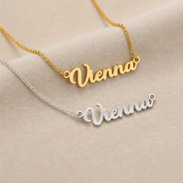 Vienna Name Necklace | 18ct Gold, Silver & Vermeil | Ready to Ship