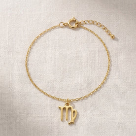 Virgo Zodiac Bracelet | Star Sign Charm, Gold & Silver