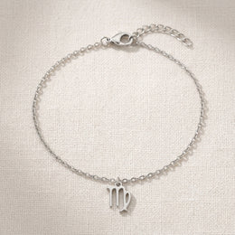Virgo Zodiac Bracelet | Star Sign Charm, Gold & Silver