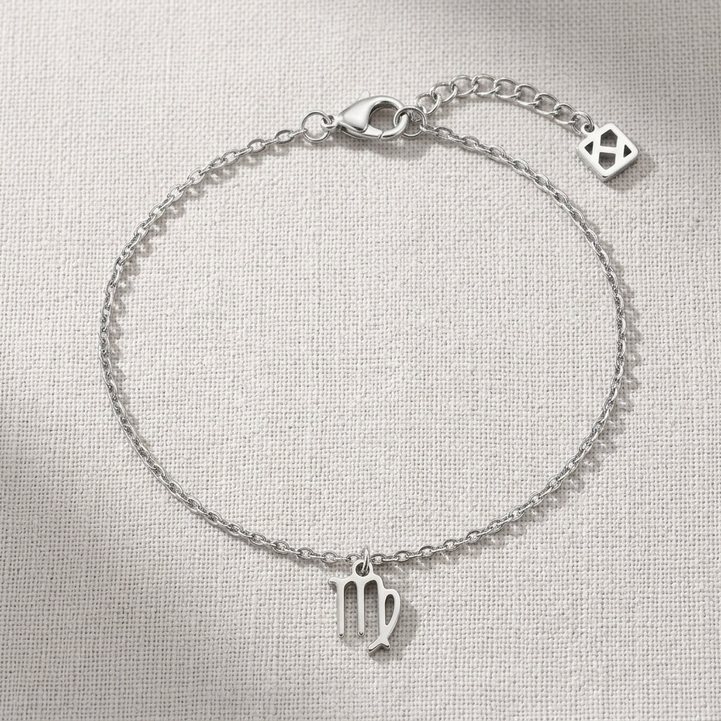 Virgo Zodiac Bracelet | Star Sign Charm, Gold & Silver